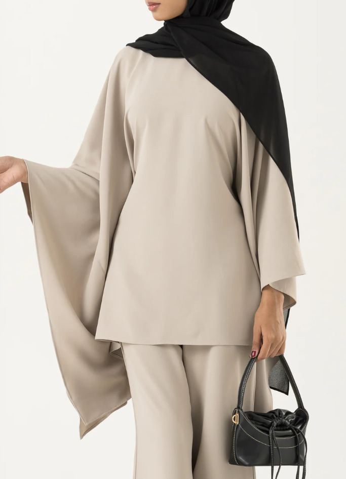 Farasha Co-ord Set - Light Grey 3